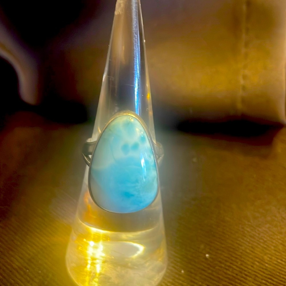 Large Laramar And Sterling Silver Ring. - image 1